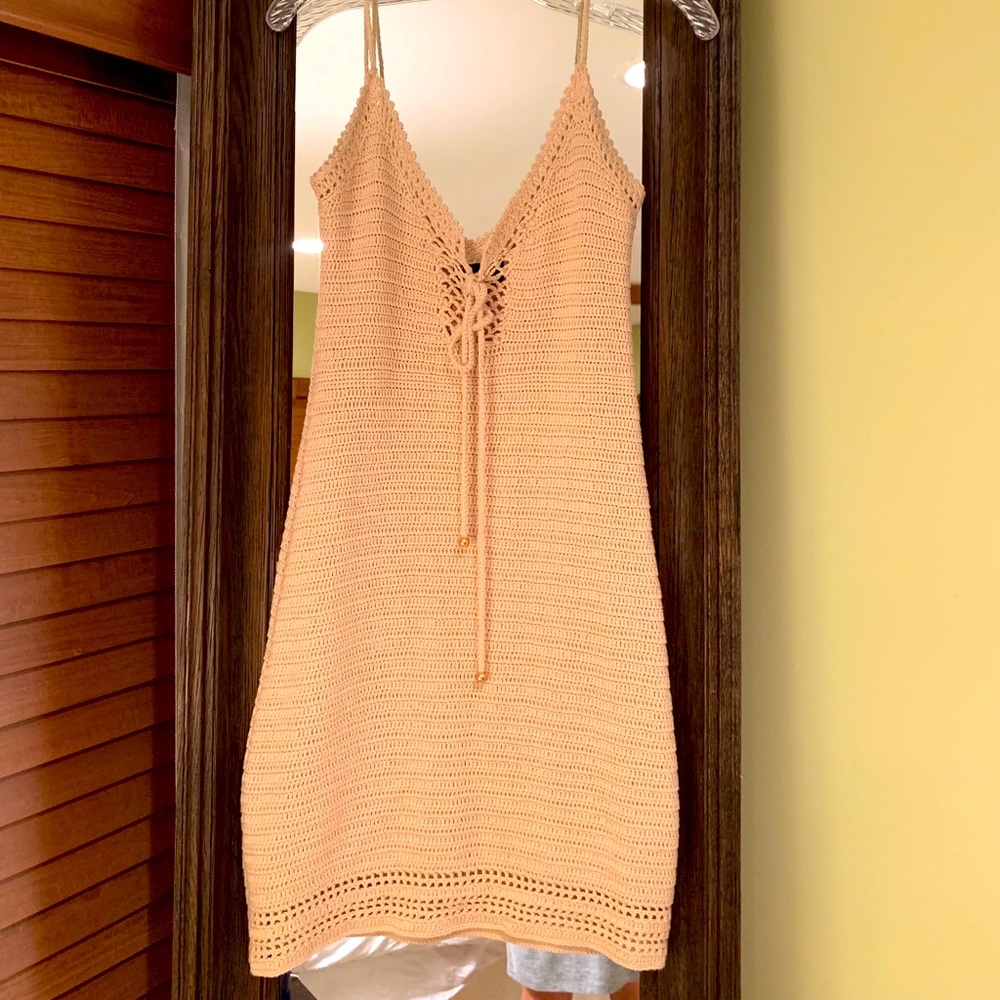 Intermix crochet dress